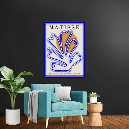 Henri Matisse Cutouts Lithograph Design My Curves Are Not Crazy Wall Artwork Neon Signs