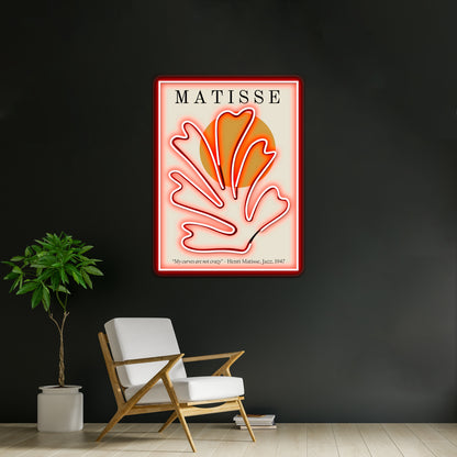 Henri Matisse Cutouts Lithograph Design My Curves Are Not Crazy Wall Artwork Neon Signs