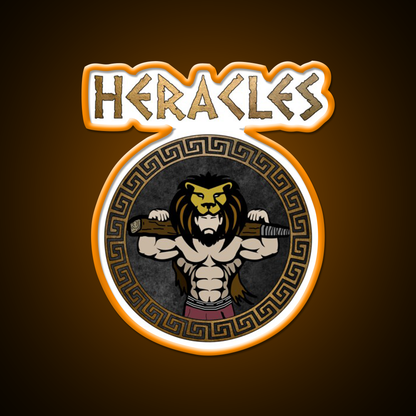 Heracles Ancient Greek God And Hero Son Of Zeus Gym Fitness Led Neon Sign Rgb Color - LED neon sign view 6