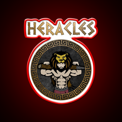 Heracles Ancient Greek God And Hero Son Of Zeus Gym Fitness Led Neon Sign Rgb Color - LED neon sign view 10