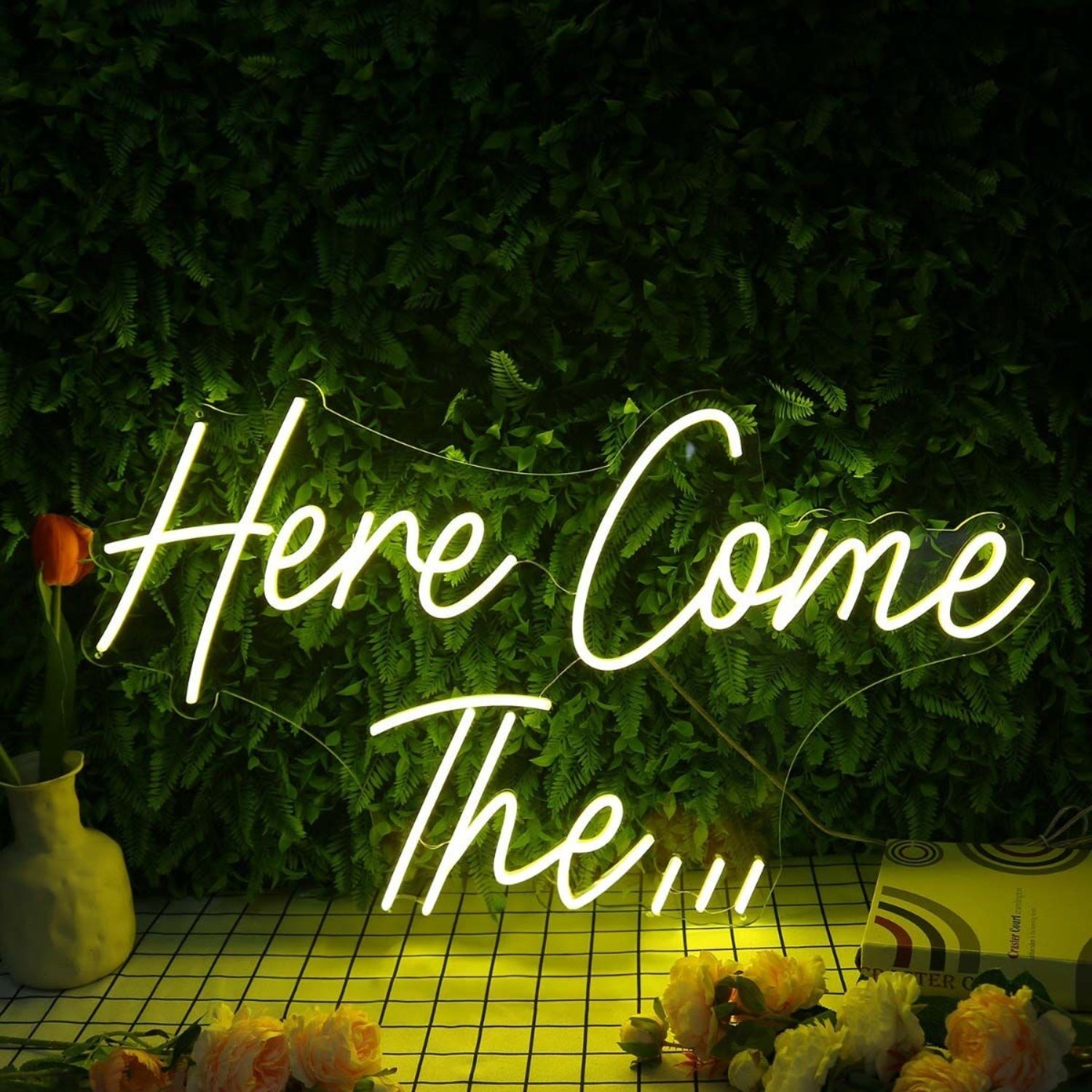 Here Come The Yellow Custom Led Neon Sign - Shineneon