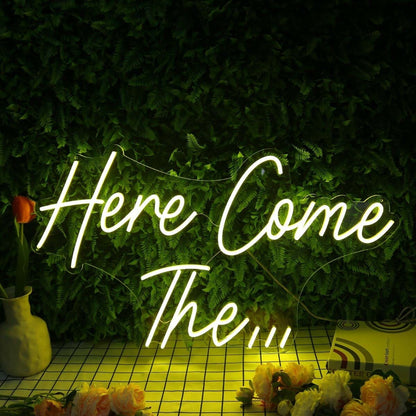 Here Come The Yellow Custom Led Neon Sign - Shineneon