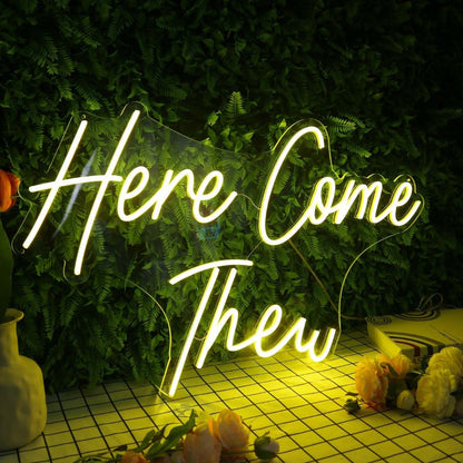 Here Come The Yellow Custom Led Neon Sign | Shineneon