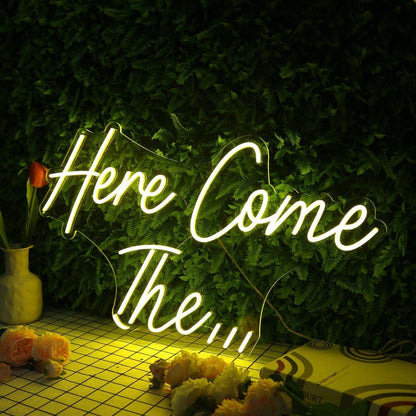 Here Come The Yellow Custom Led Neon Sign - Shineneon