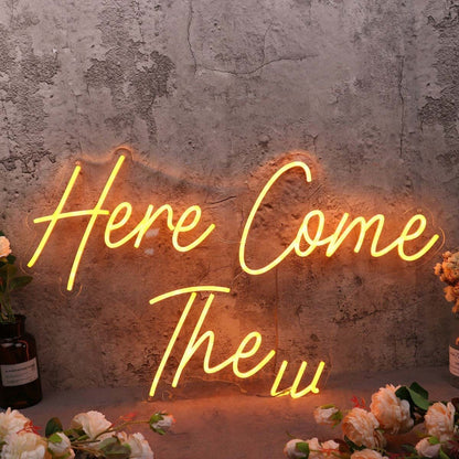Here Come The Yellow Led Neon Sign - Shineneon
