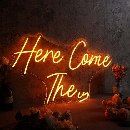 Here Come The Yellow Led Neon Sign - Shineneon