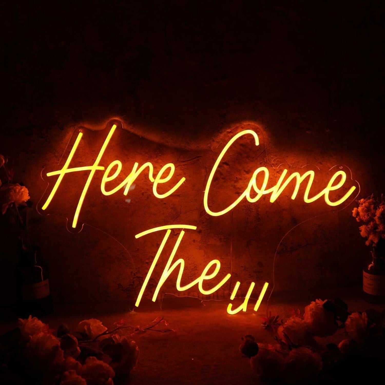 Here Come The Yellow Led Neon Sign - Shineneon