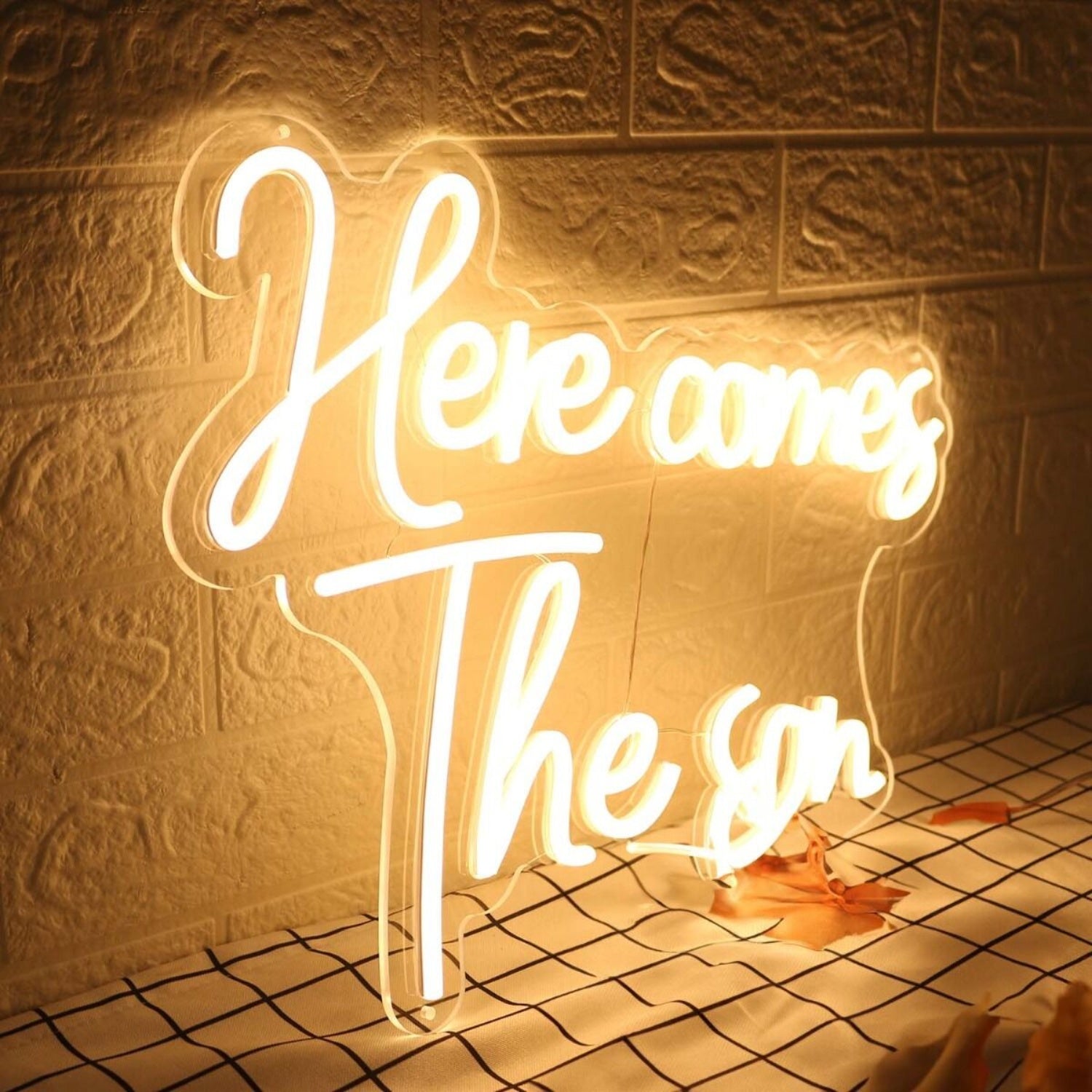 Here Comes The Son Yellow Led Neon Sign - Shineneon