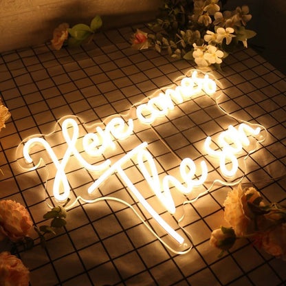 Here Comes The Son Yellow Led Neon Sign - Shineneon