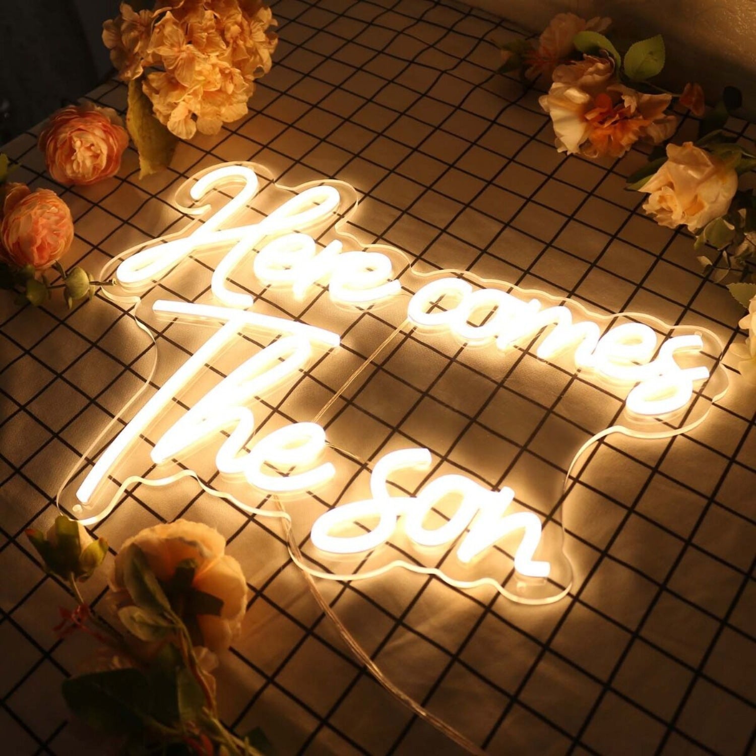 Here Comes The Son Yellow Led Neon Sign - Shineneon