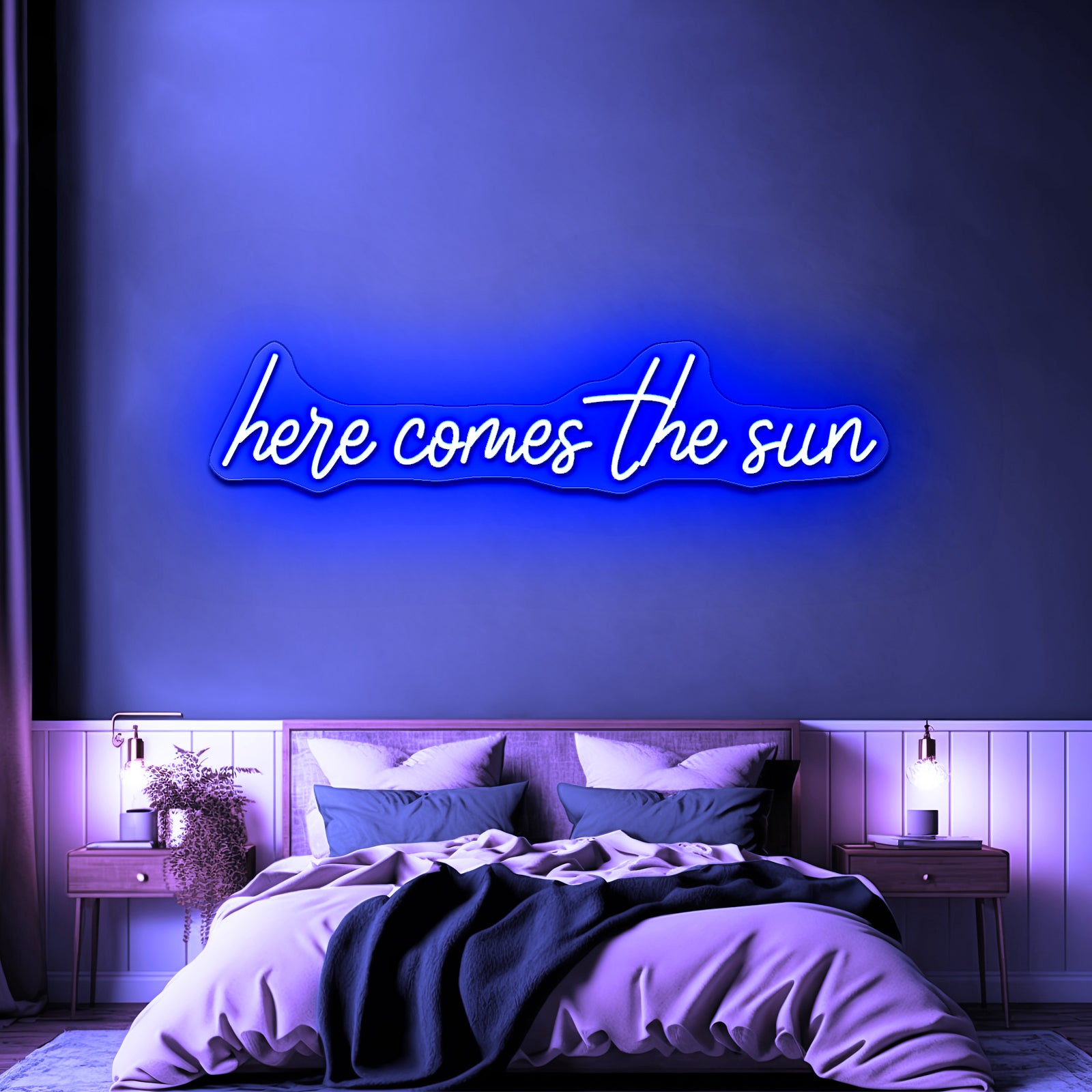Here Comes The Sun Neon Signs For Wall Decor Free Shipping - LED neon sign view 5