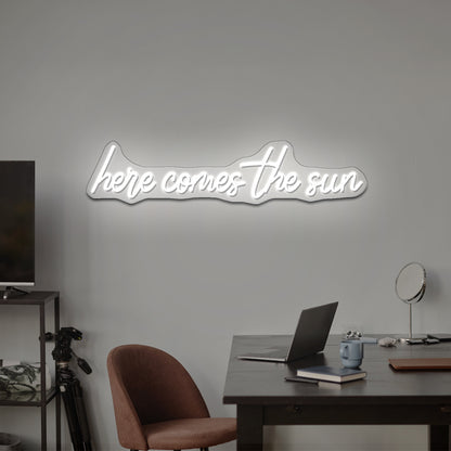 Here Comes The Sun Neon Signs For Wall Decor Free Shipping - LED neon sign view 8