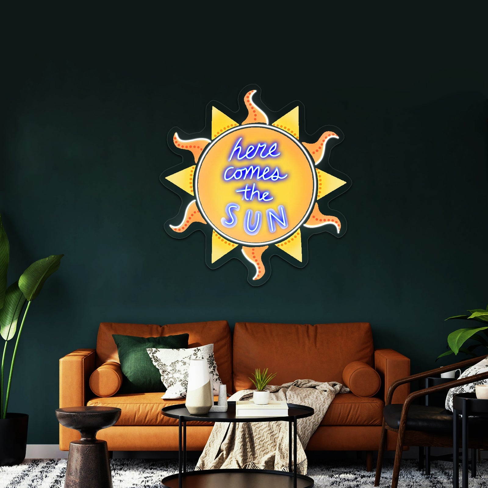 Here Comes The Sun Summer Open Neon Signs - Shineneon