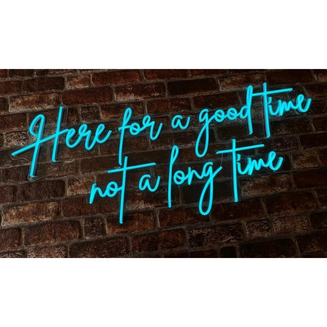 Here For A Good Time Not A Long Time Neon Signs Neon Lights Led Neon Signs - Shineneon