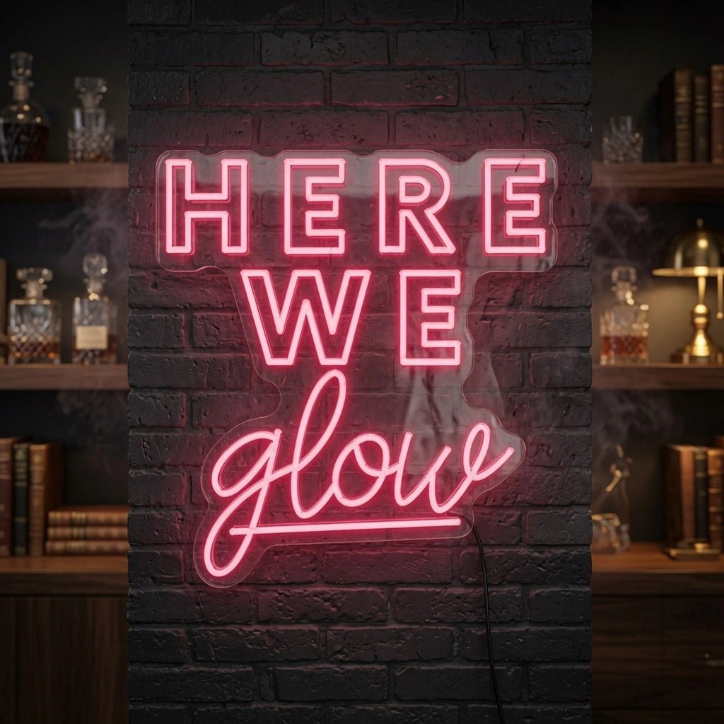 Here We Glow LED Neon Sign Wall Neon Sign - Shineneon