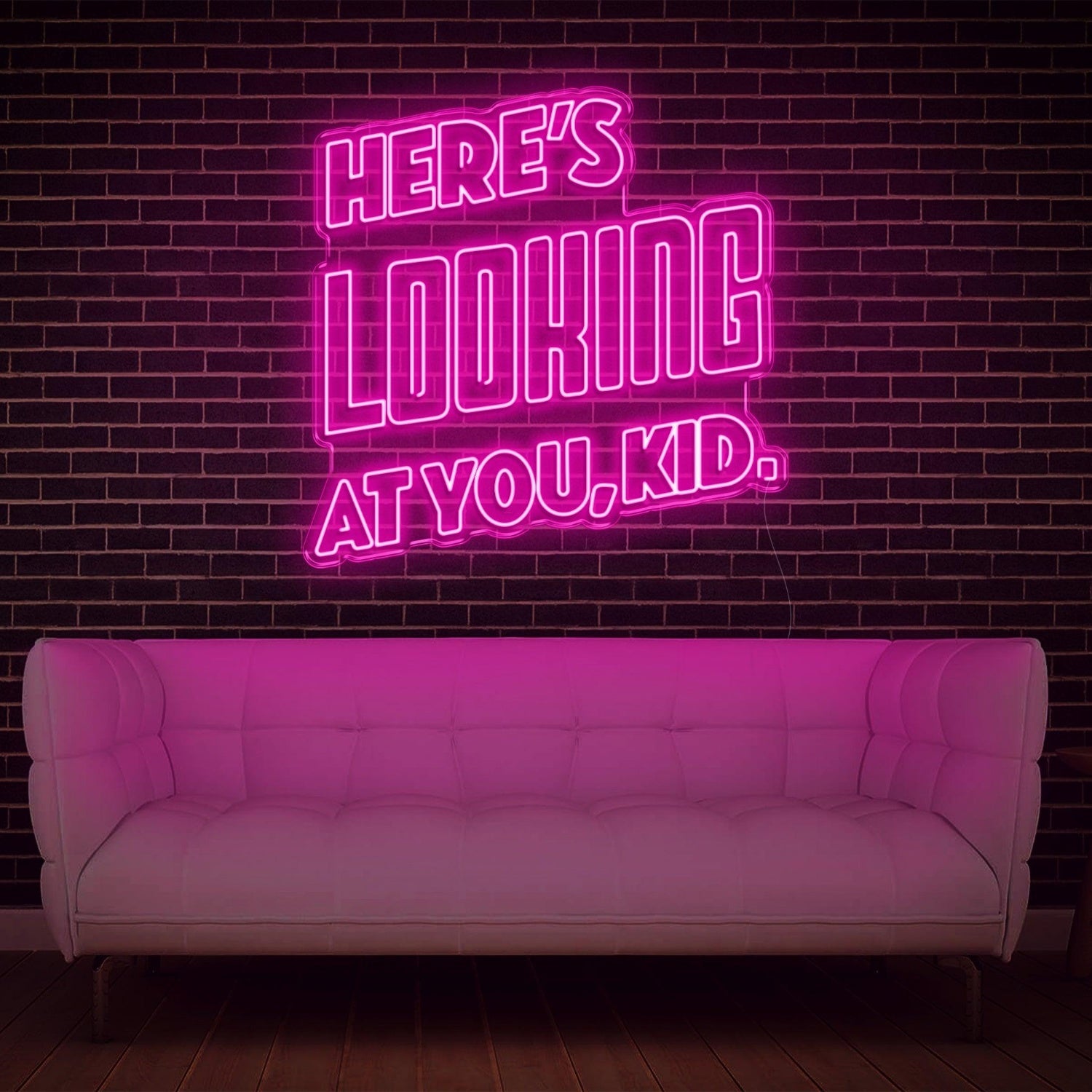 Heres Looking At You Kid Blue Retro Led Neon Sign For Modern Indoor Wall Decor | Shineneon