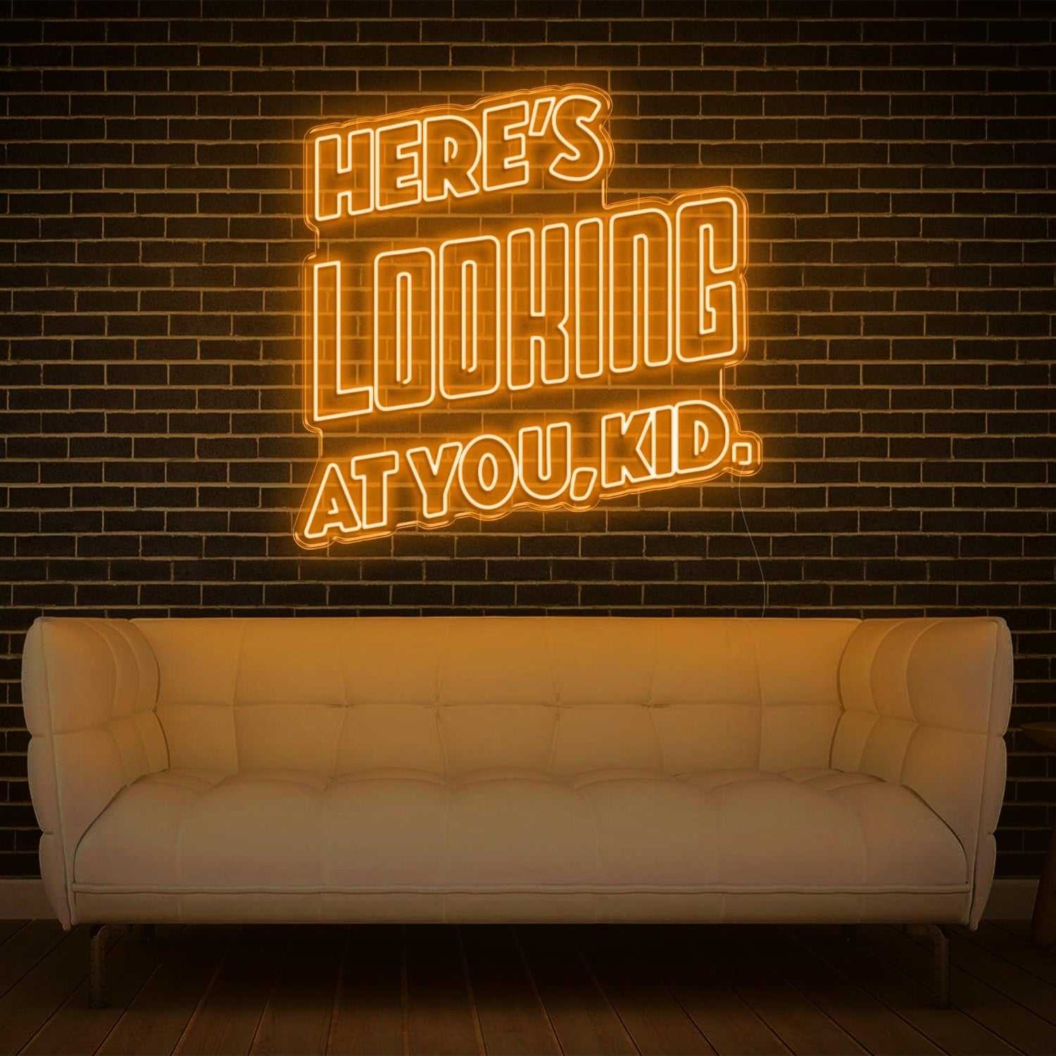 Heres Looking At You Kid Blue Retro Led Neon Sign For Modern Indoor Wall Decor | Shineneon