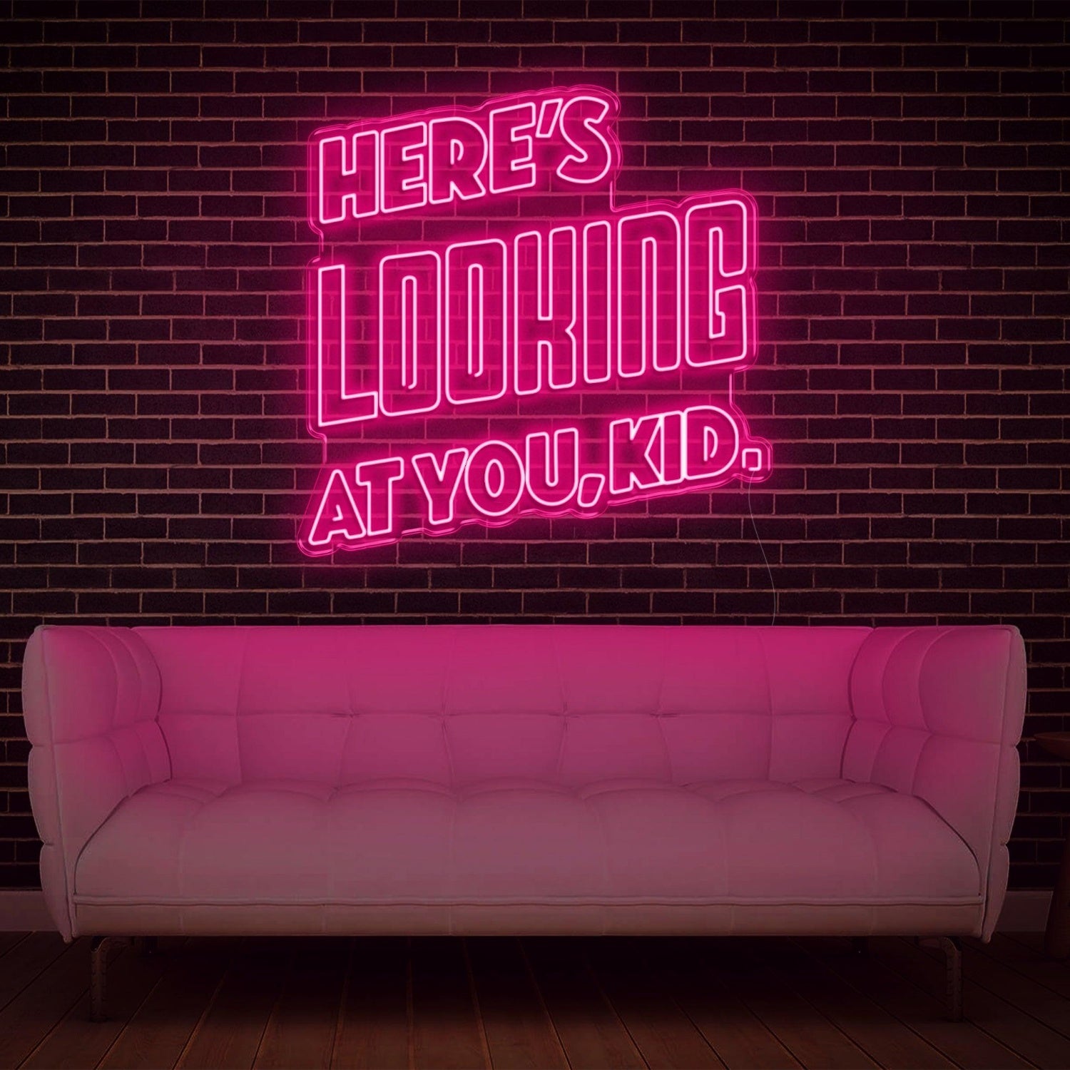 Heres Looking At You Kid Blue Retro Led Neon Sign For Modern Indoor Wall Decor | Shineneon