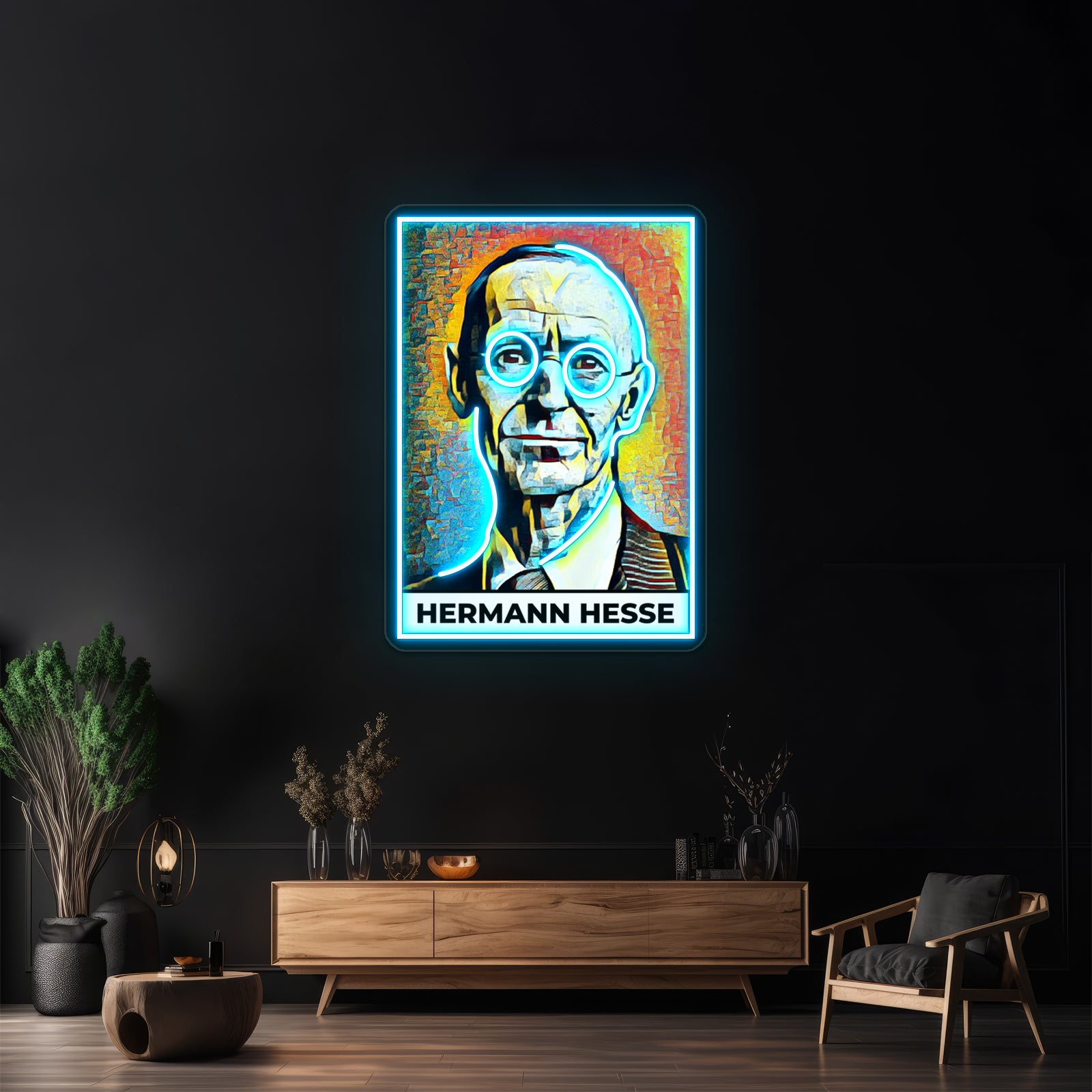 Hermann Hesse Kunst Wall Artwork Neon Signs | Shineneon