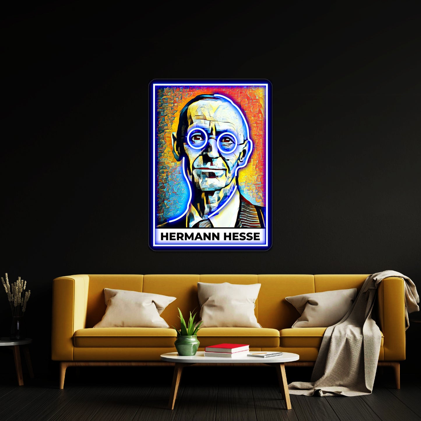 Hermann Hesse Kunst Wall Artwork Neon Signs