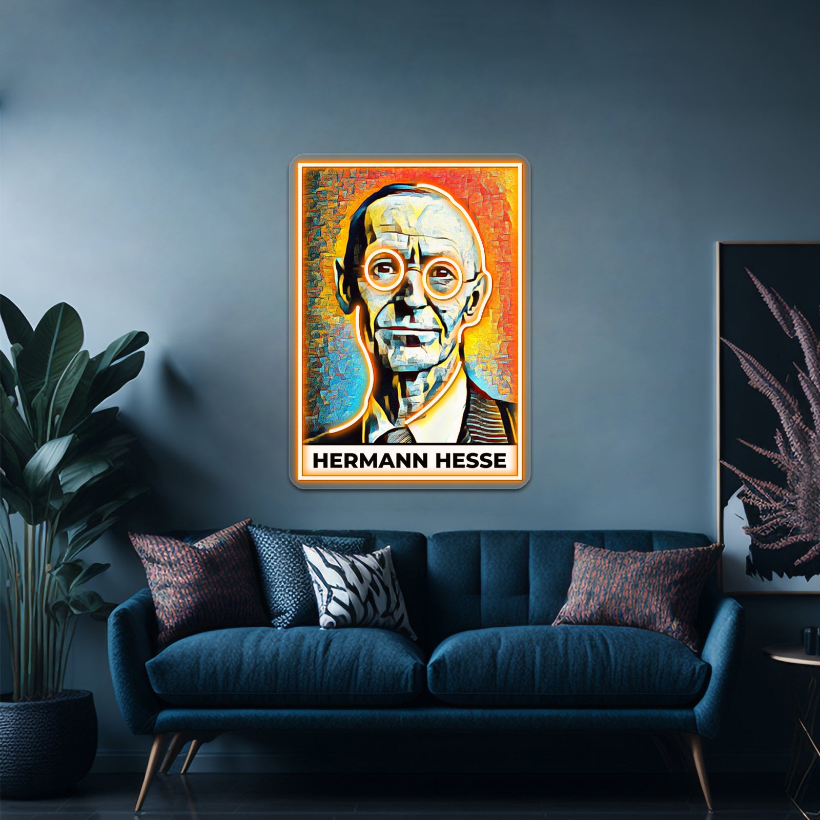 Hermann Hesse Kunst Wall Artwork Neon Signs | Shineneon