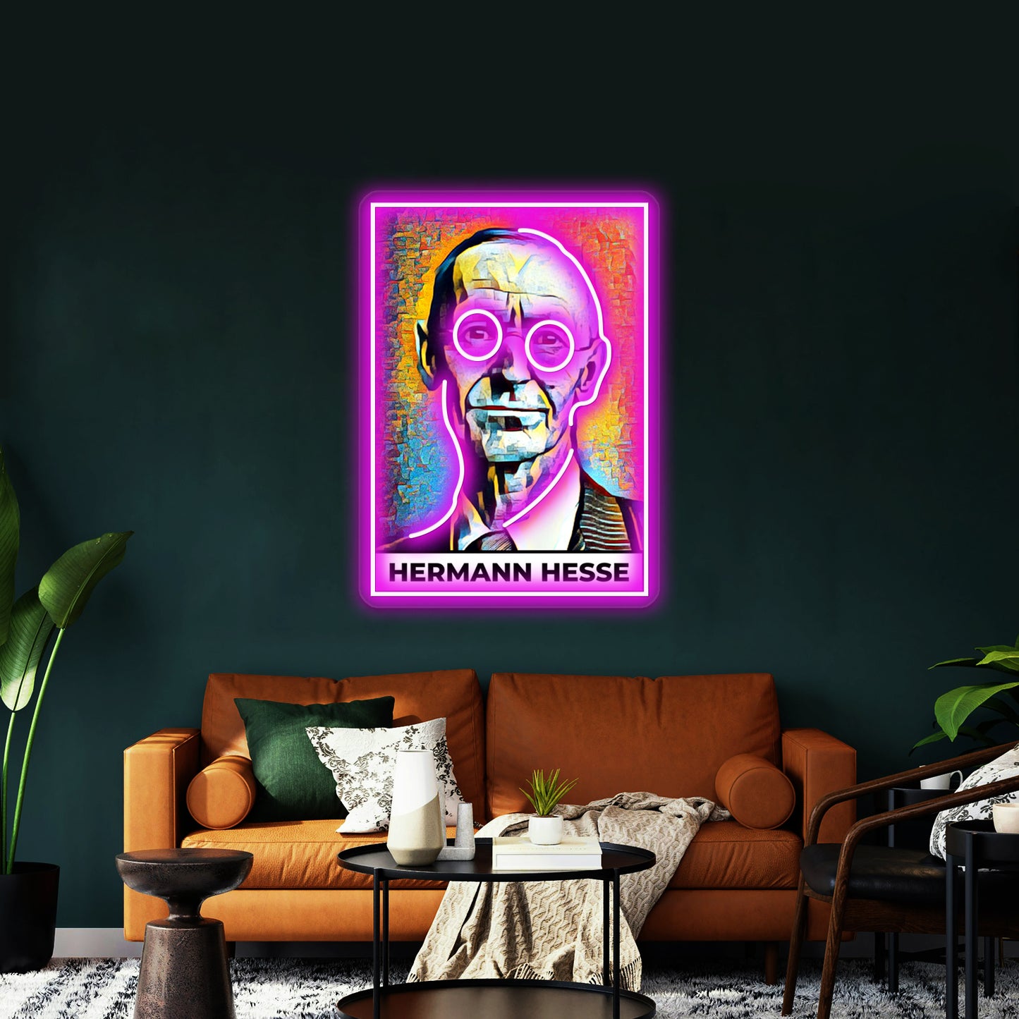 Hermann Hesse Kunst Wall Artwork Neon Signs