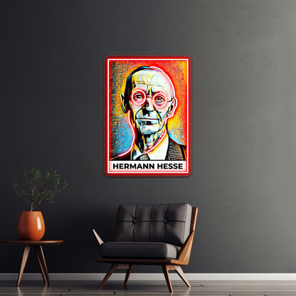 Hermann Hesse Kunst Wall Artwork Neon Signs