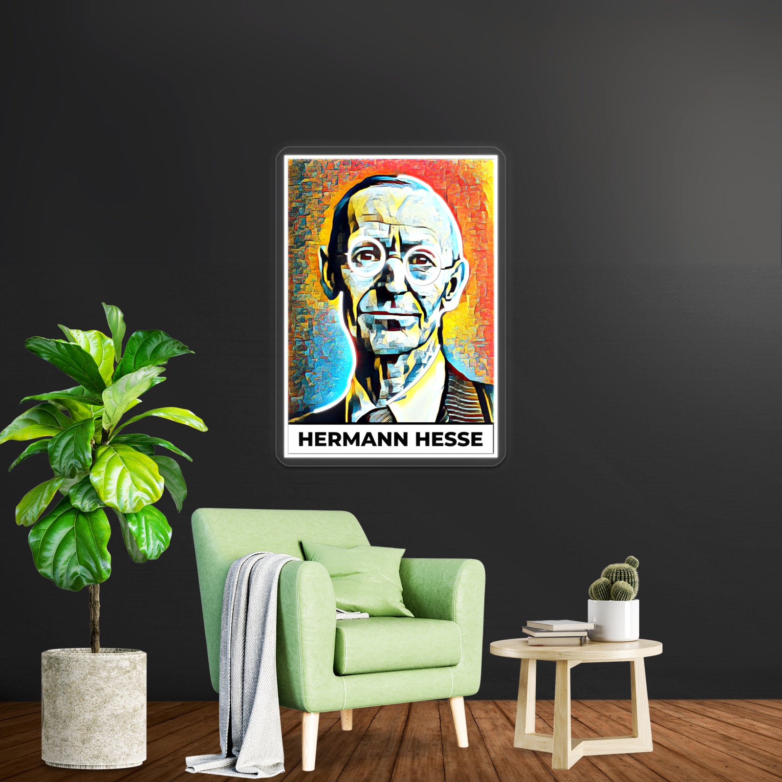 Hermann Hesse Kunst Wall Artwork Neon Signs | Shineneon