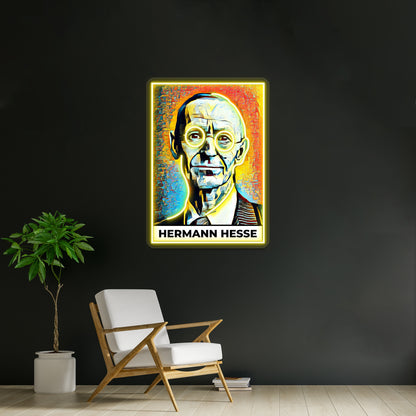 Hermann Hesse Kunst Wall Artwork Neon Signs