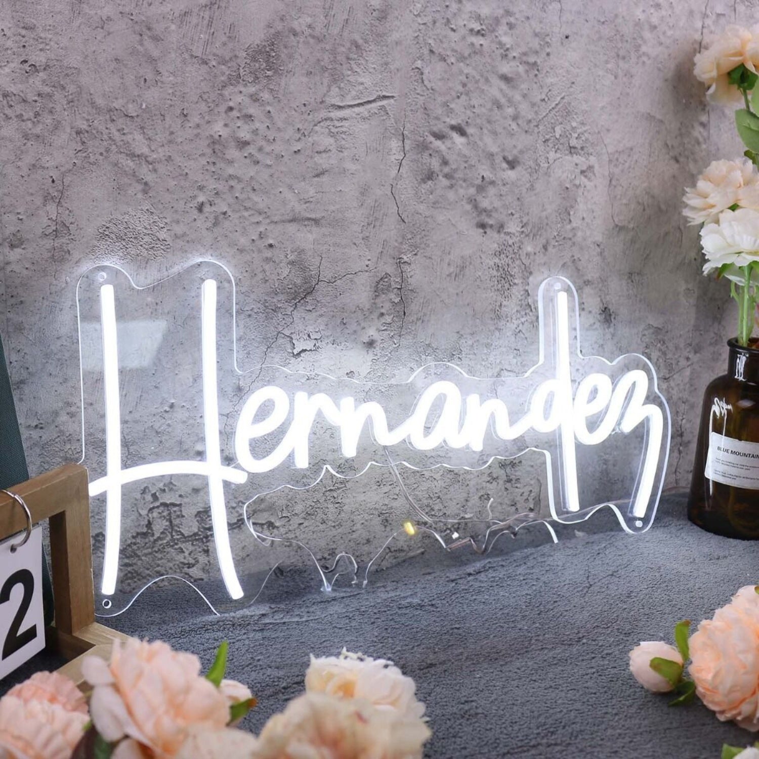 Hernandez White Led Neon Sign | Shineneon