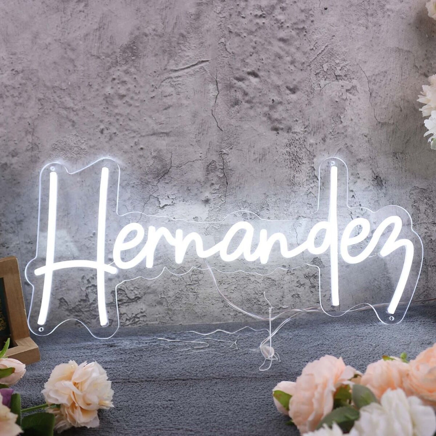 Hernandez White Led Neon Sign | Shineneon