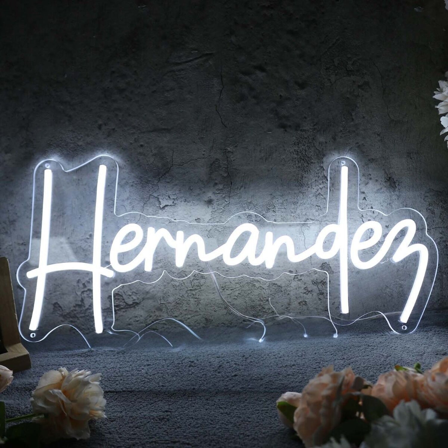 Hernandez White Led Neon Sign - Shineneon