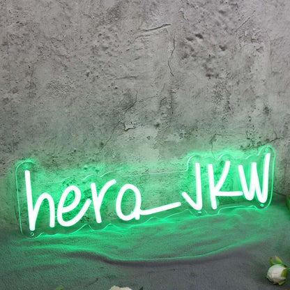 Hero Jkw Green Led Neon Sign - Shineneon