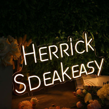 Herrick Speak Easy Yellow Led Neon Sign - Shineneon