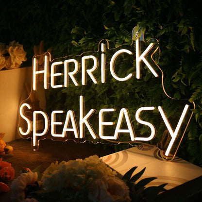 Herrick Speak Easy Yellow Led Neon Sign - Shineneon