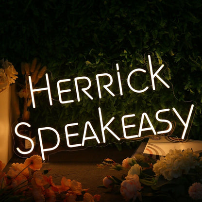 Herrick Speak Easy Yellow Led Neon Sign - Shineneon