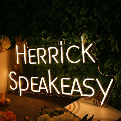 Herrick Speak Easy Yellow Led Neon Sign - Shineneon