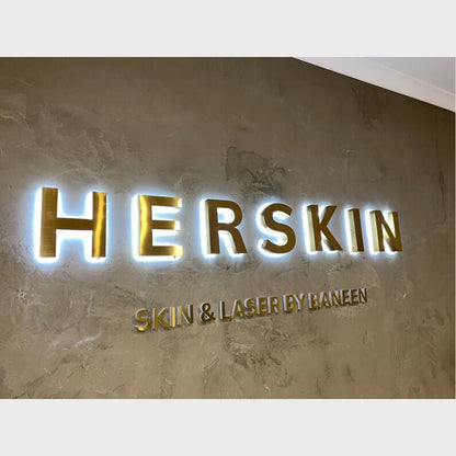 Herskin 3D Backlit Channel Letters Led Light Sign - Shineneon