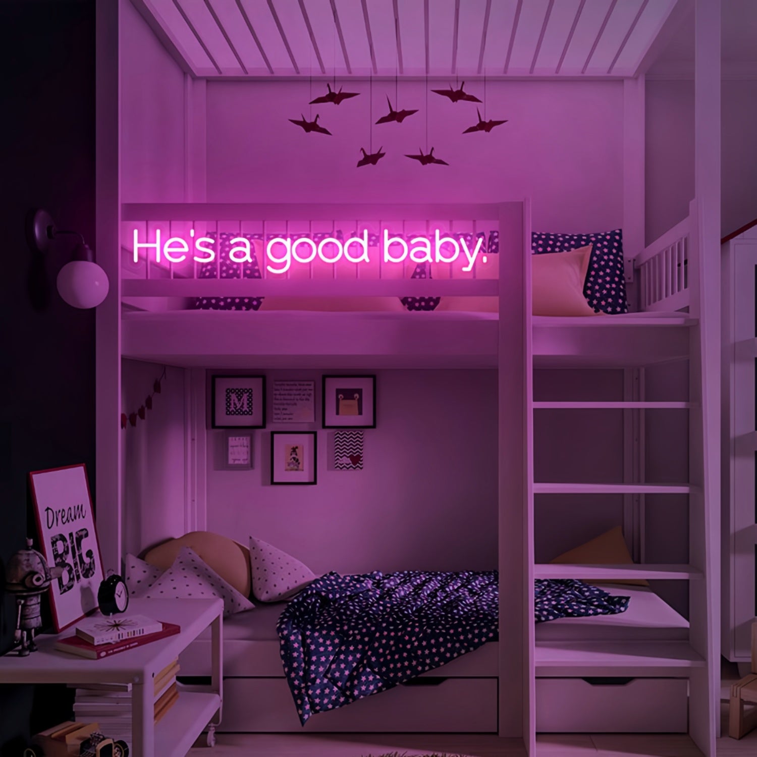 Hes A Good Baby Precious Bundle Neon Art Sign - Shineneon