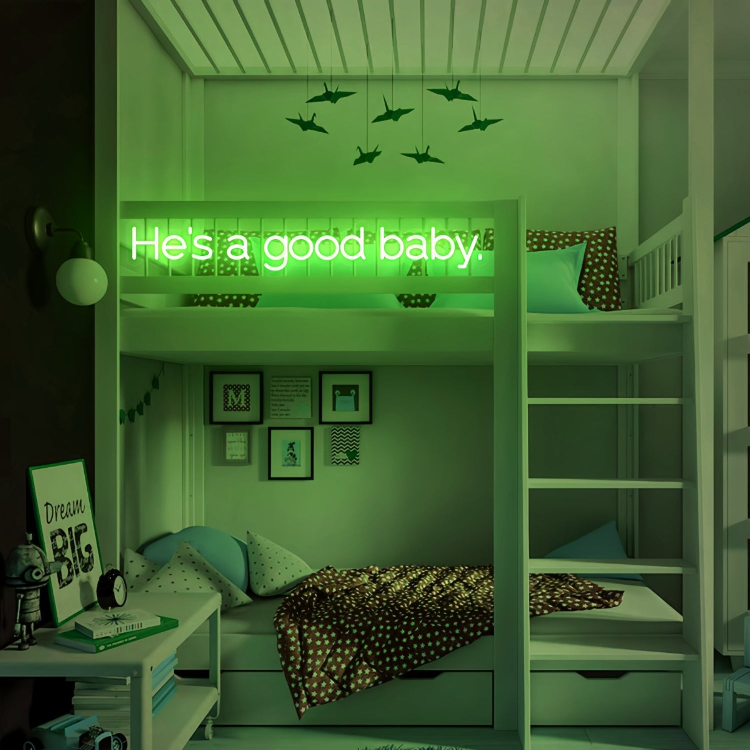 Hes A Good Baby Precious Bundle Neon Art Sign - Shineneon