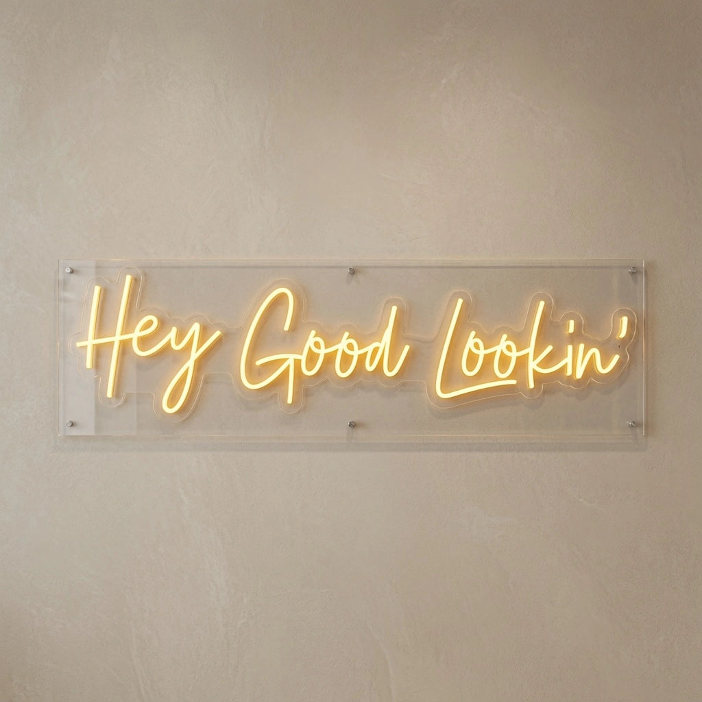 Hey Good Lookin LED Neon Sign - 04 Size Image