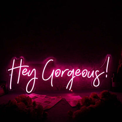 Hey Gorgeous Red Custom Led Neon Sign | Shineneon