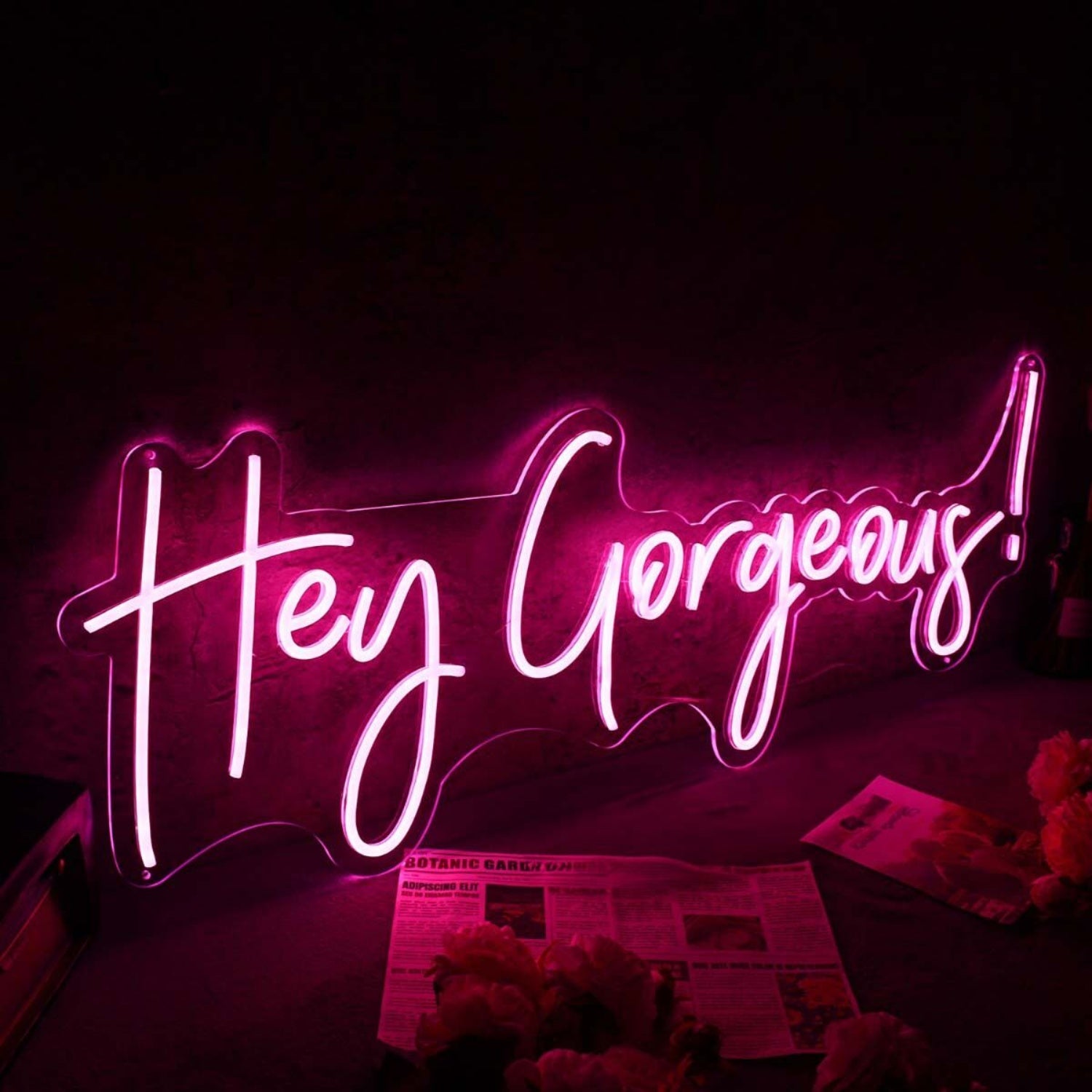Hey Gorgeous Red Custom Led Neon Sign | Shineneon