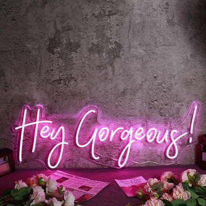 Hey Gorgeous Red Custom Led Neon Sign | Shineneon
