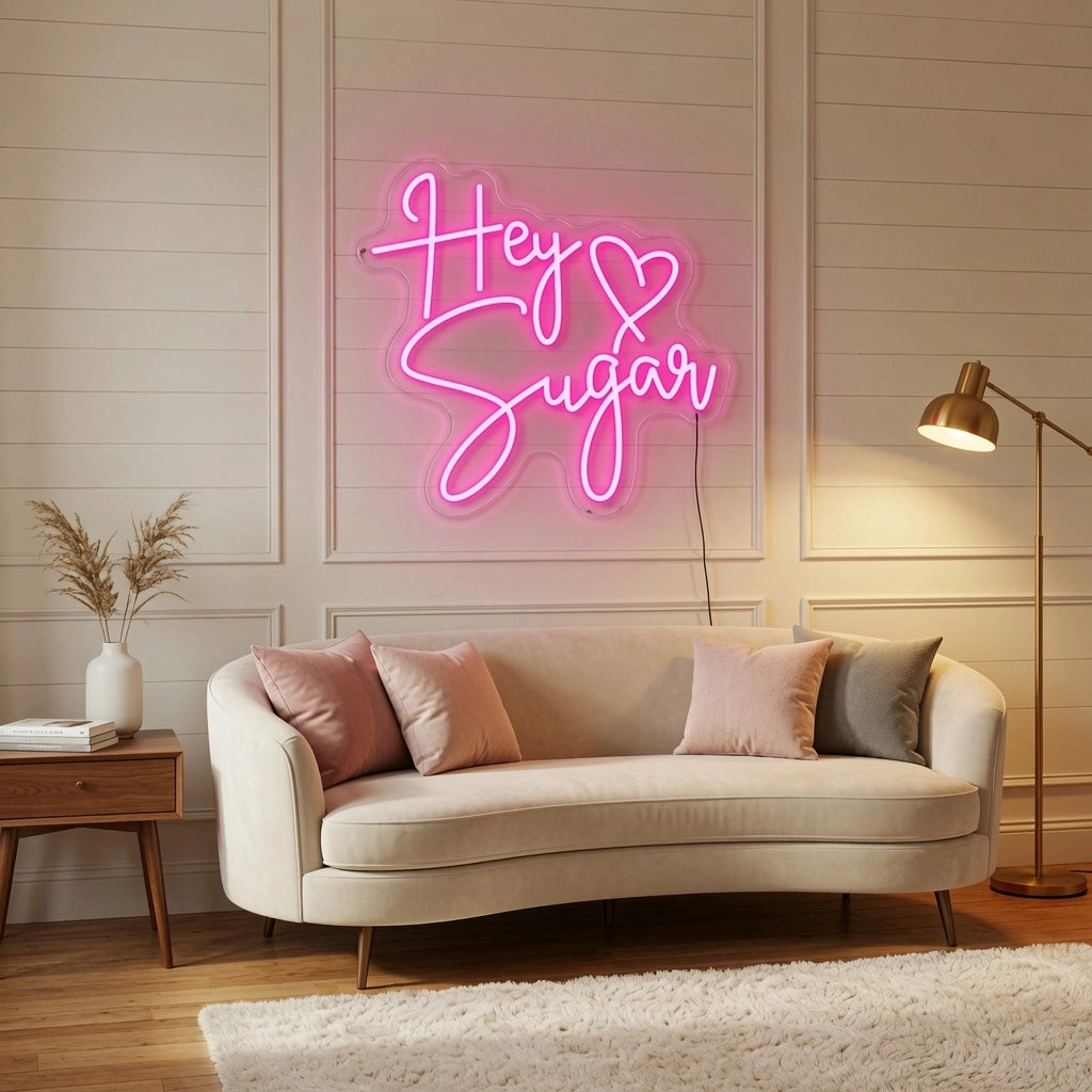 Hey Sugar LED Neon Sign - 02 High-Converting Product Image