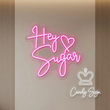 Hey Sugar LED Neon Sign - 04 Size Image