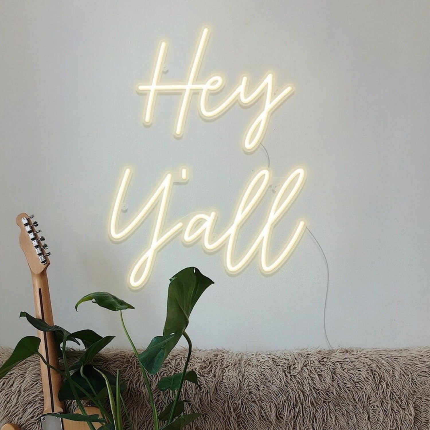 Hey Yall Neon Sign For Welcoming And Southern Spaces | Shineneon
