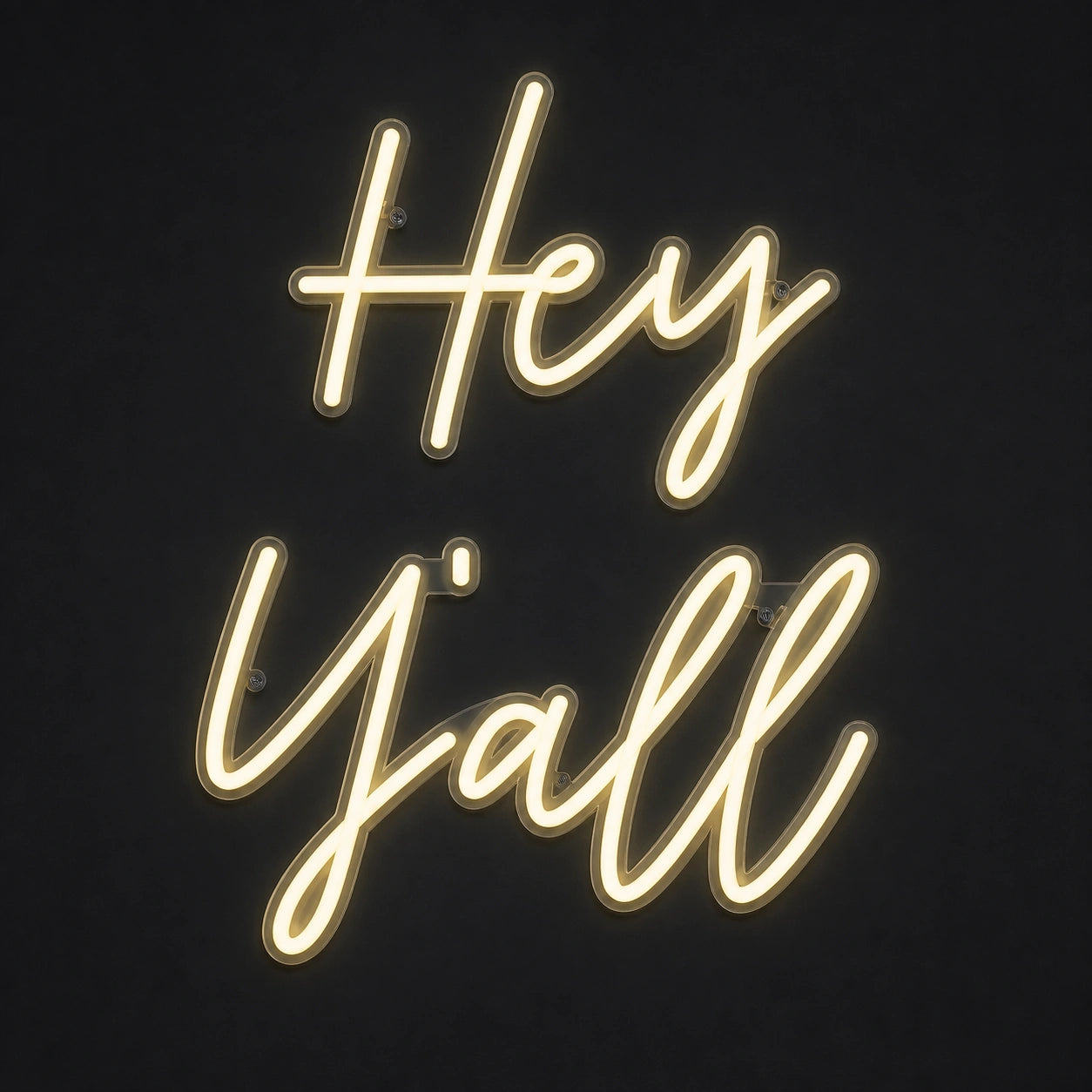 Hey Yall Vintage LED Neon Sign main product image