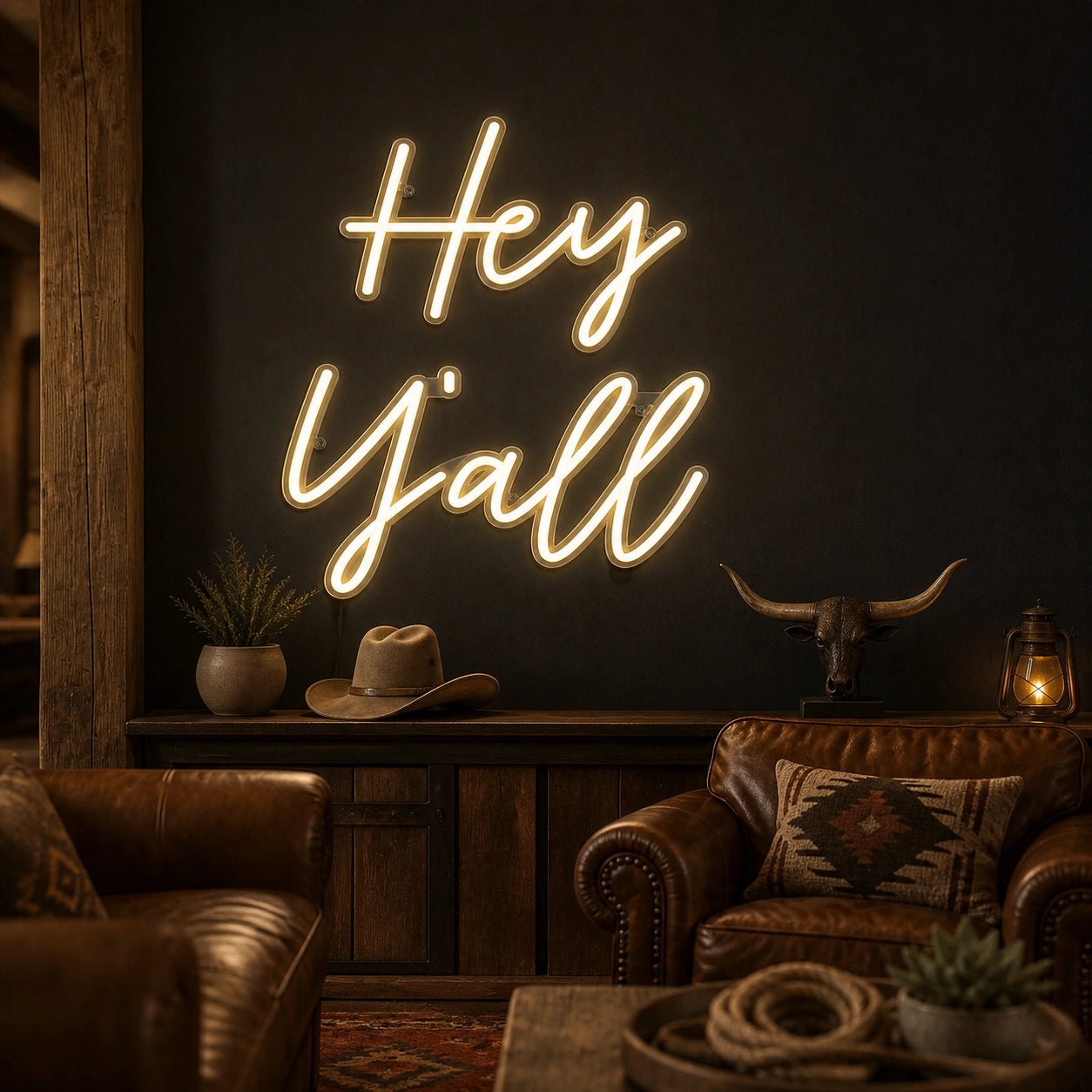 Hey Yall Vintage LED Neon Sign - Shineneon