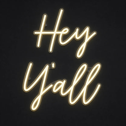 Hey Yall Vintage LED Neon Sign - Shineneon